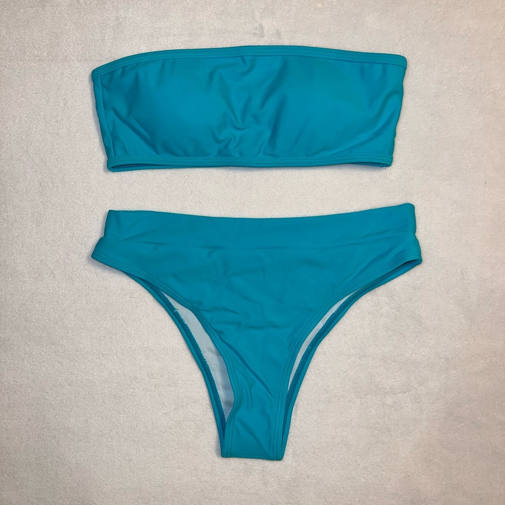 Blue Aurelle Bandeau Bikini